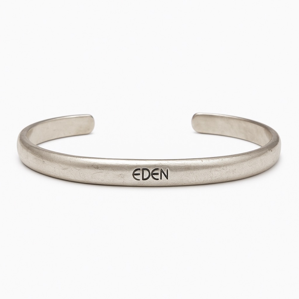 🌿 Eden Hand Arts Sterling Silver Cuff Bracelet – EUC